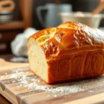 Brioche dough being kneaded in a stand mixer with butter.