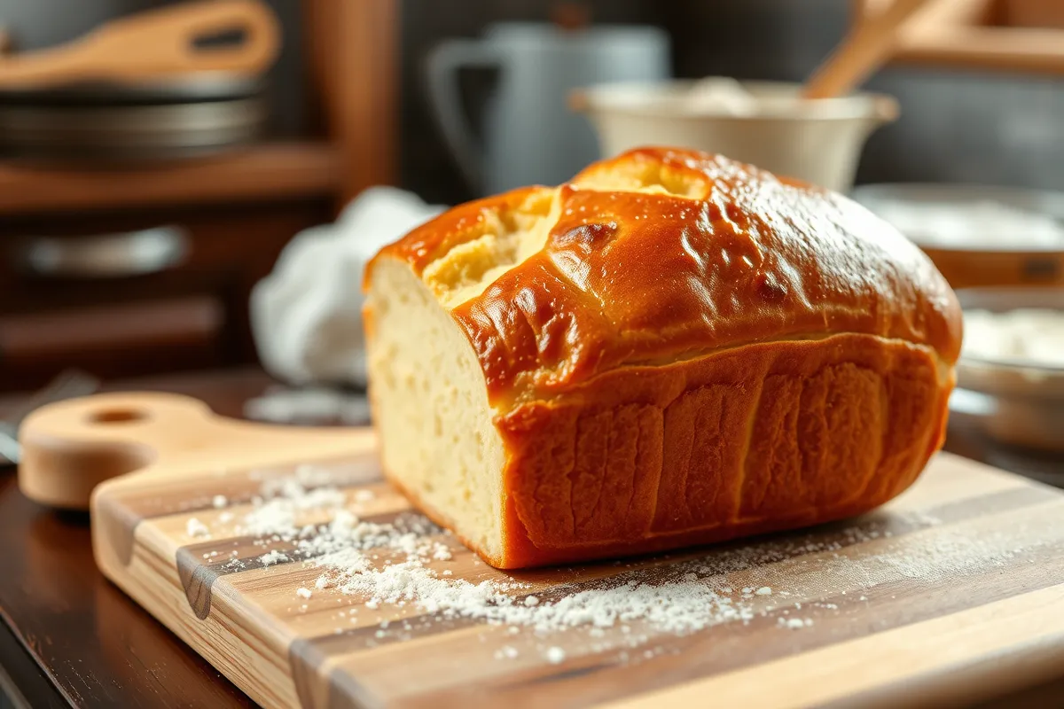 Brioche dough being kneaded in a stand mixer with butter.